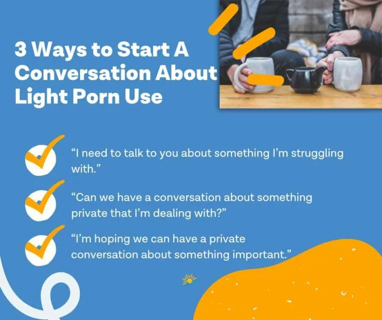 Light porn use ever accountable conversation guide