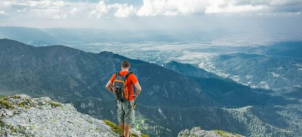 guy mountain climbing view from the top How to stop watching porn -- 10 steps